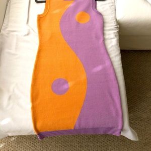 Purple and Orange Yin Yang Dress